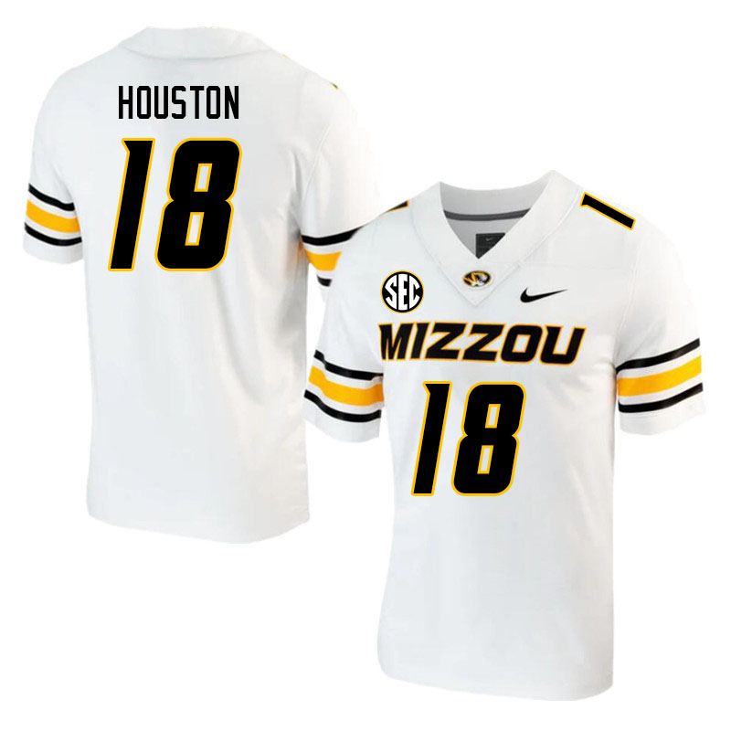 Men #18 Demariyon Houston Missouri Tigers College 2023 Football Stitched Jerseys Sale-White